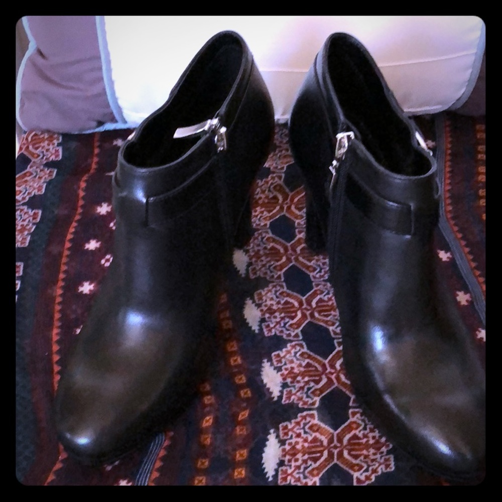 Ralph Lauren Leather Ankle Booties